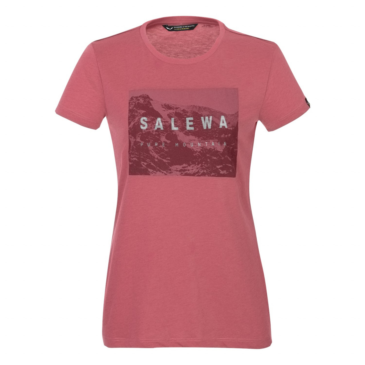 T-Shirts Salewa Frames Dry Short Sleeve Mulher Rosa 371EBSRWH